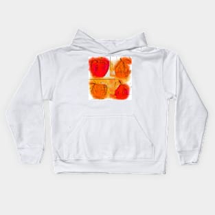 Four Corners Of Apples And Pears Kids Hoodie